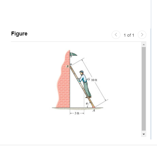 Solved The 180−lb Man Climbs Up The Ladder And Stops At The | Chegg.com