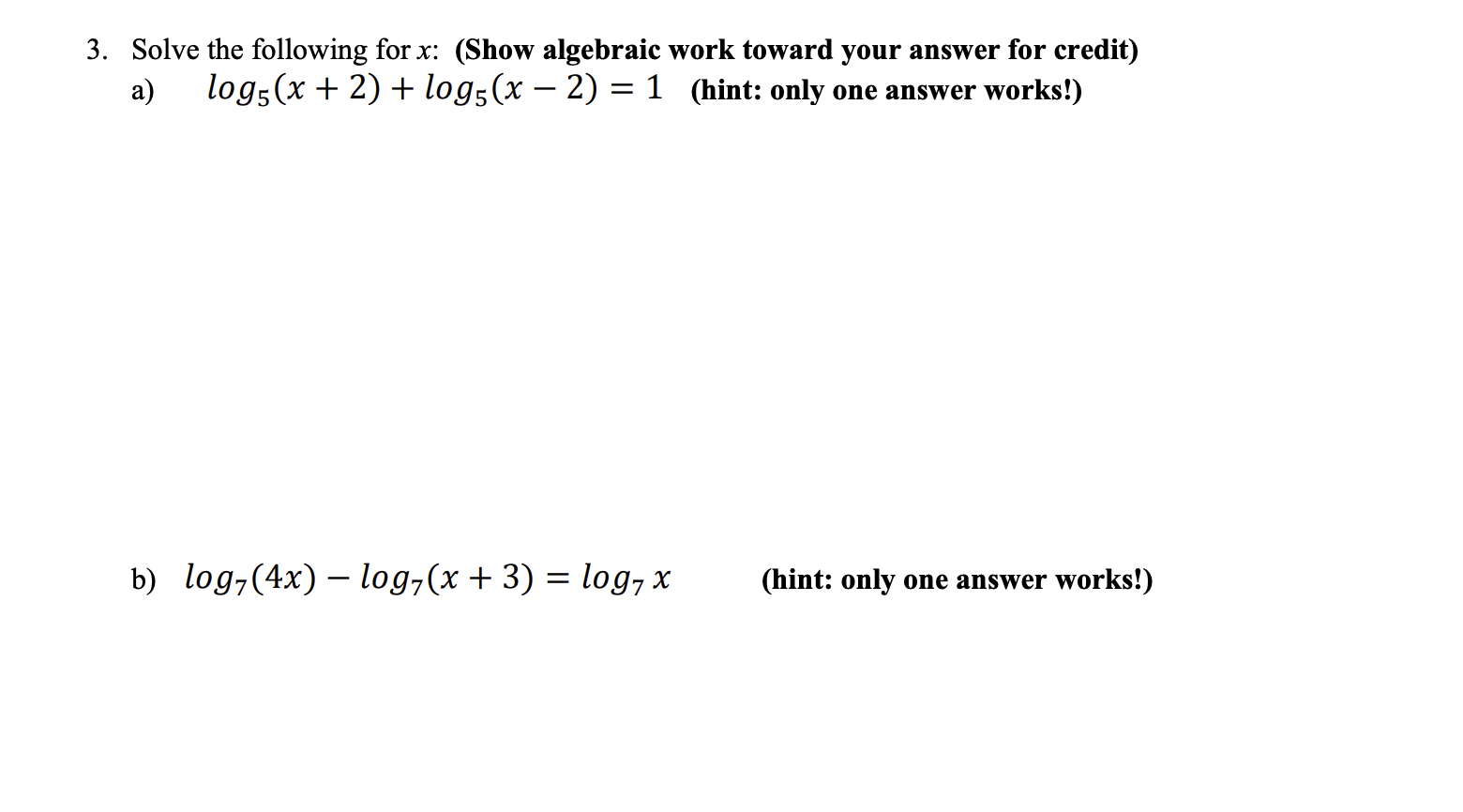 solved-3-solve-the-following-for-x-show-algebraic-work-chegg