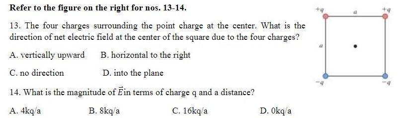 Solved +4 Refer to the figure on the right for nos. 13-14. | Chegg.com
