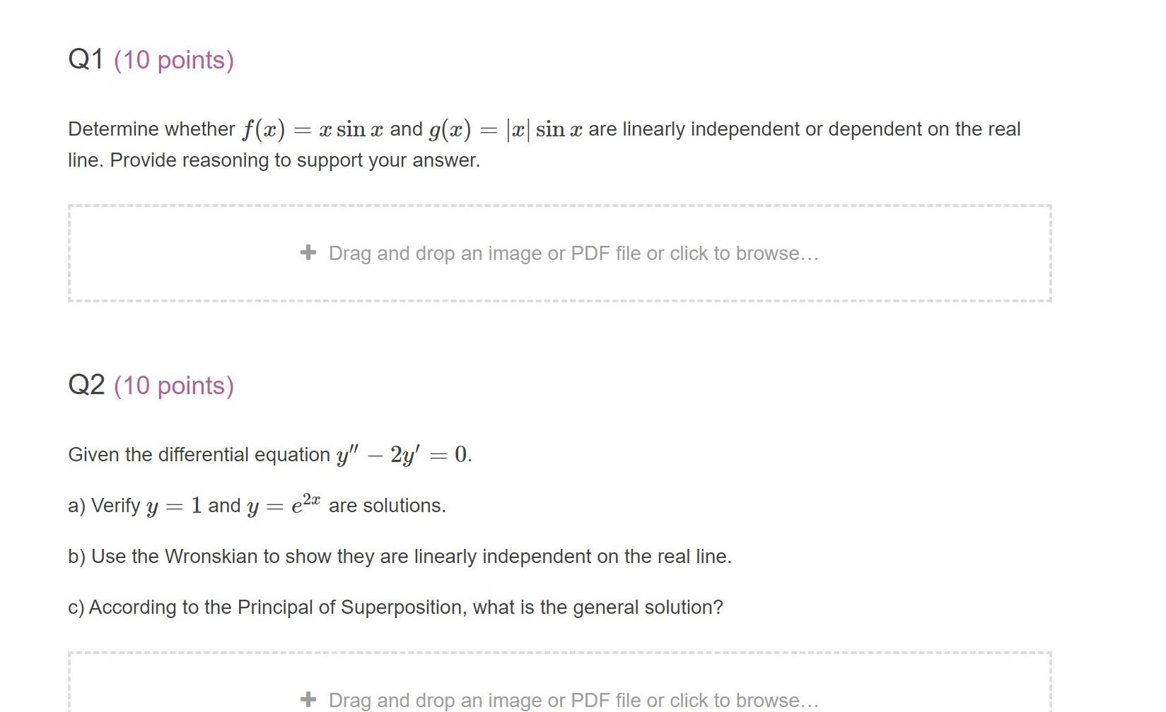 Solved Q1 10 Points Determine Whether F X X Sin X And