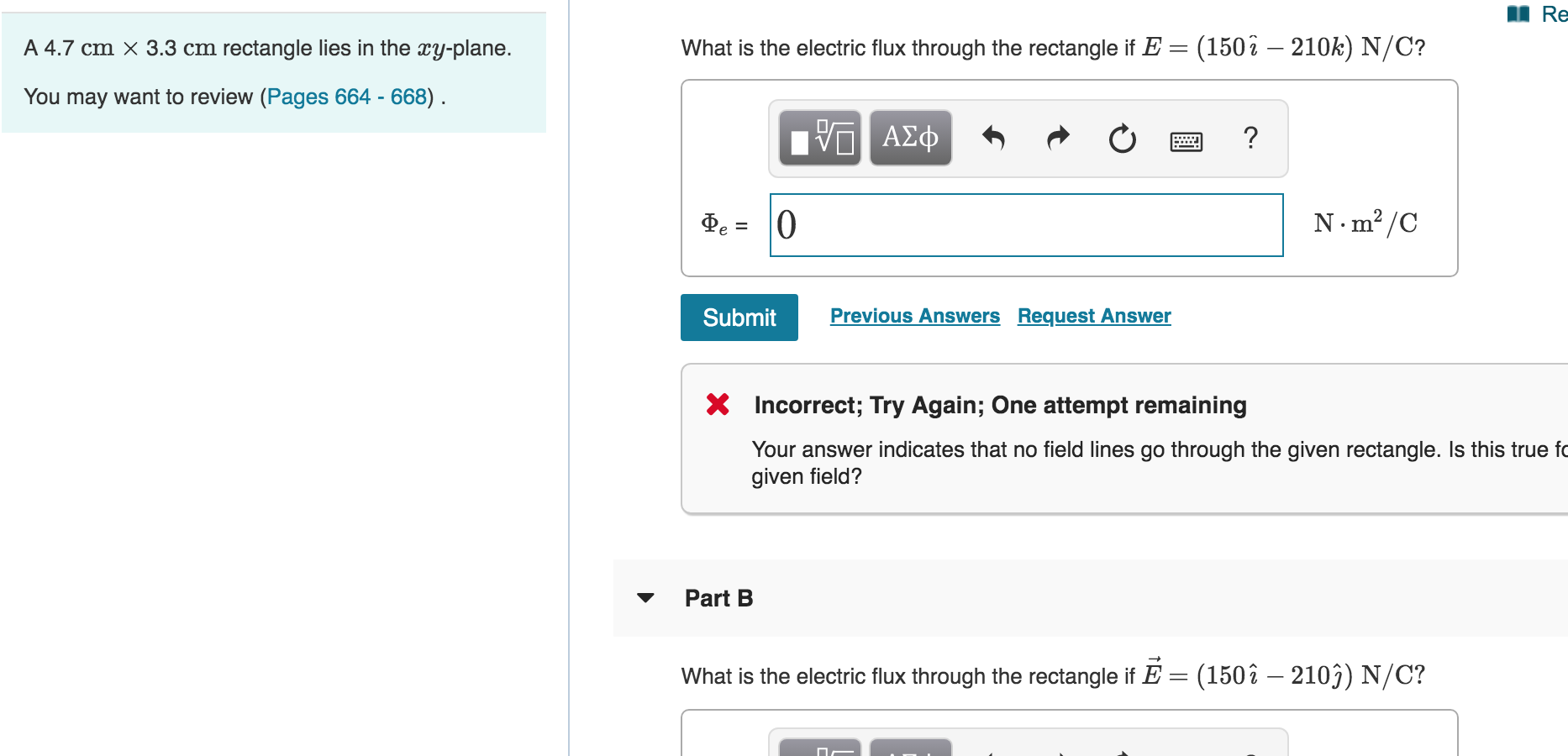 Solved Re What Is The Electric Flux Through The Rectangle Chegg Com