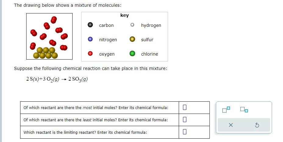 Solved The drawing below shows a mixture of molecules: Chegg com