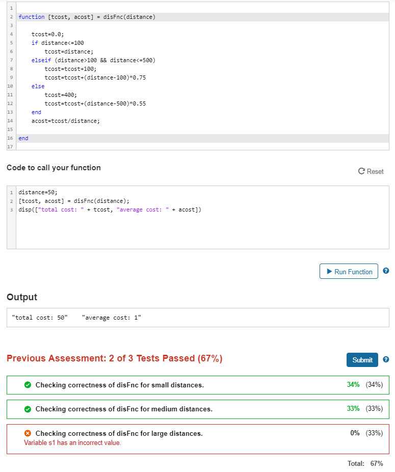 Solved Calculating Distances Write a function that performs | Chegg.com