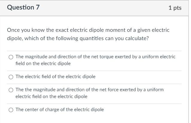 Solved Question 6 1 pts Which of the following statements | Chegg.com