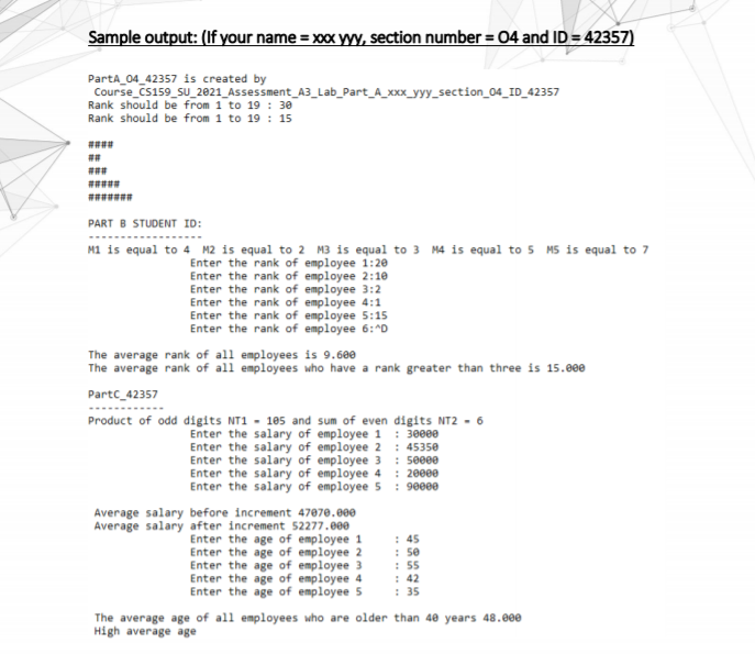 Solved Problem Write a C program that calculates the average | Chegg.com
