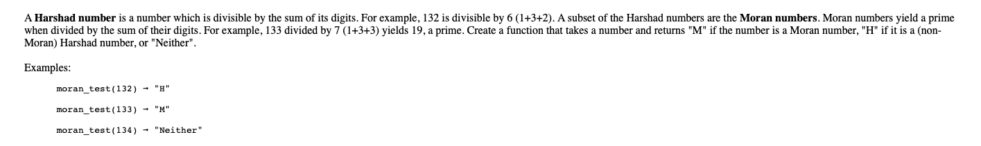 Solved A Harshad number is a number which is divisible by | Chegg.com