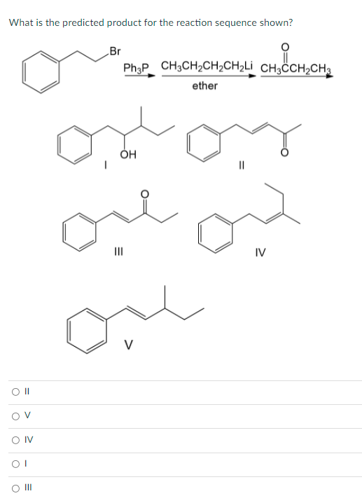 Solved What is the predicted product for the reaction | Chegg.com