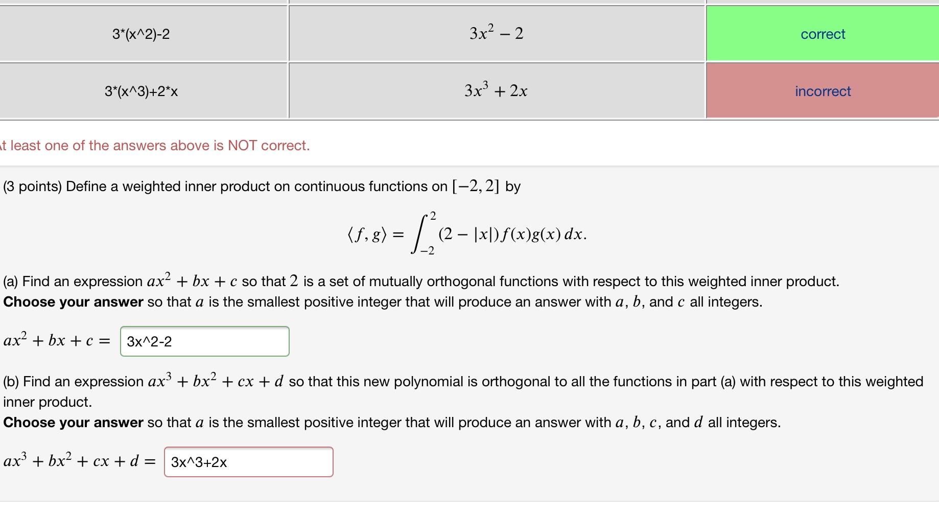 Solved 3 Points Define A Weighted Inner Product On Chegg Com