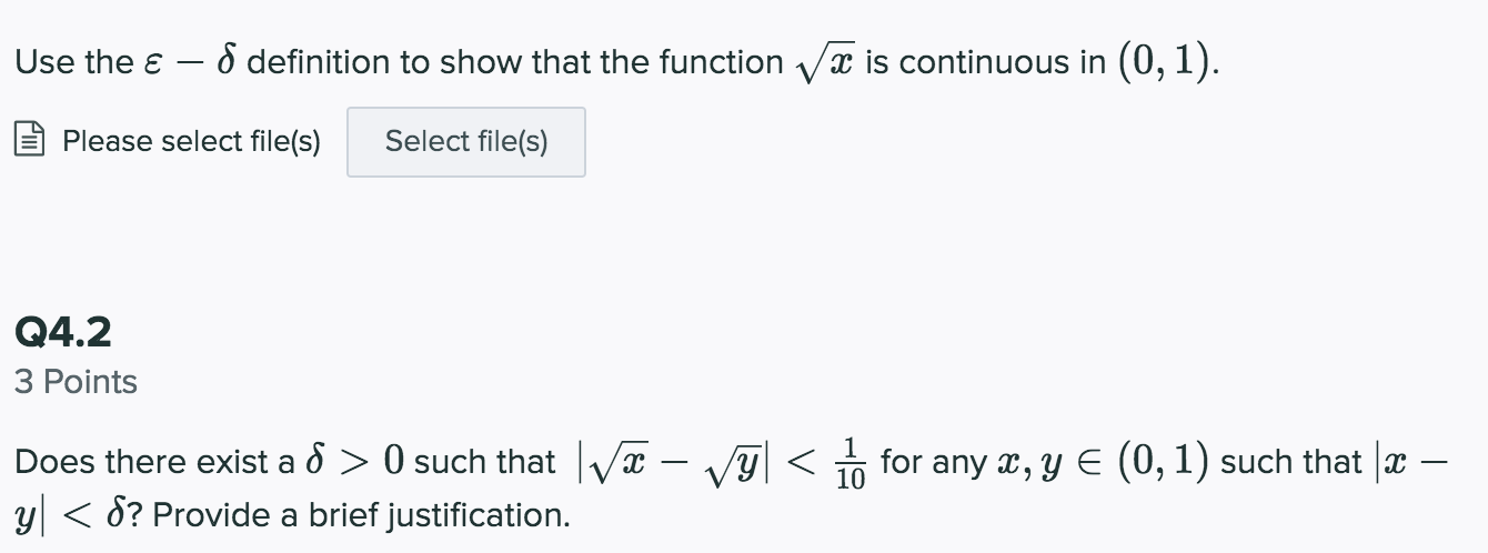 Solved Use the € – 8 definition to show that the function va | Chegg.com