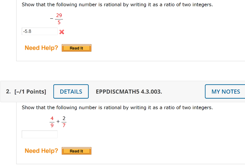 Solved Show That The Following Number Is Rational By Writing | Chegg.com