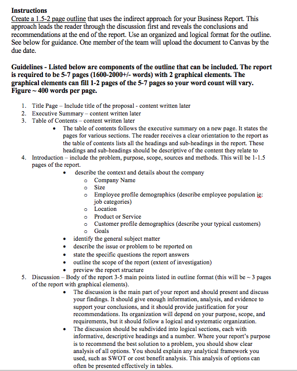 assignment 8 business planning instructions