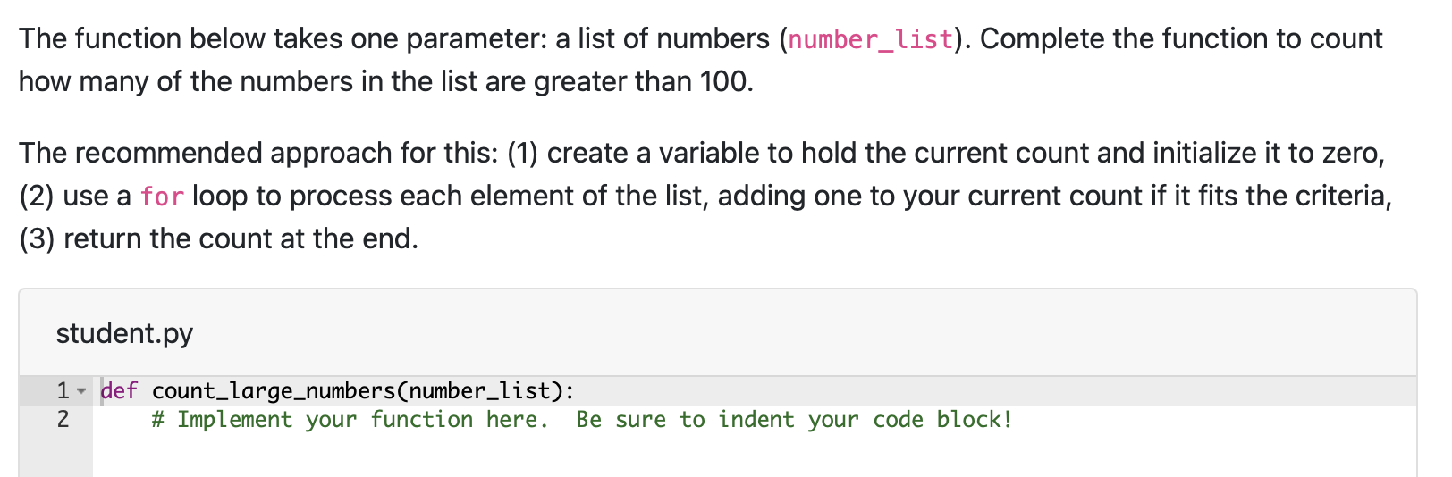 Solved The function below takes one parameter: a list of | Chegg.com