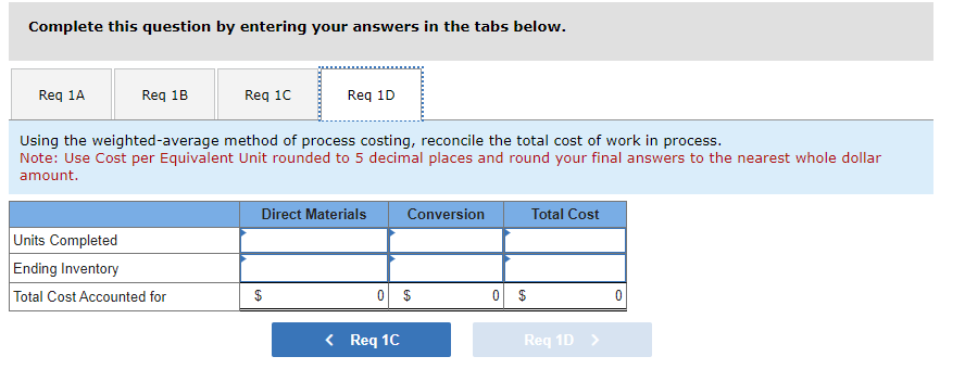 Solved Required: 1. Using the weighted-average method of | Chegg.com