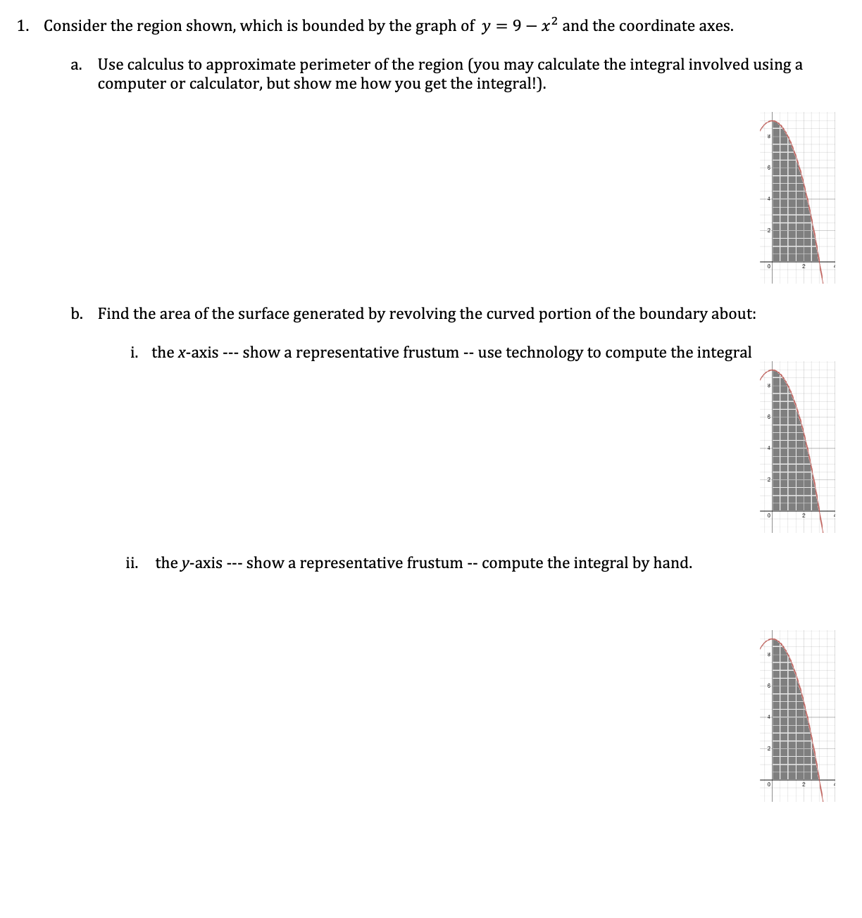 Solved Consider the region shown, which is bounded by the | Chegg.com