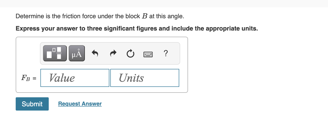 Solved Two blocks A and B shown in (Figure 1) have a weight | Chegg.com