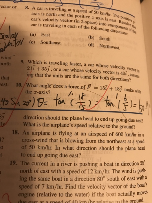 Solved 8. A car is traveling at a speed of 50 km/hr. The | Chegg.com