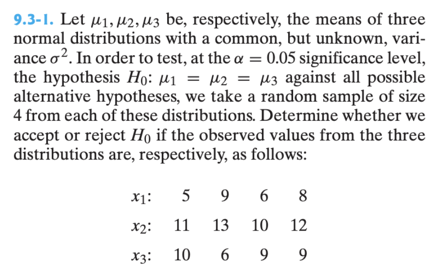 Solved 9 3 1 Let M1 M2 M3 Be Respectively The Means Of