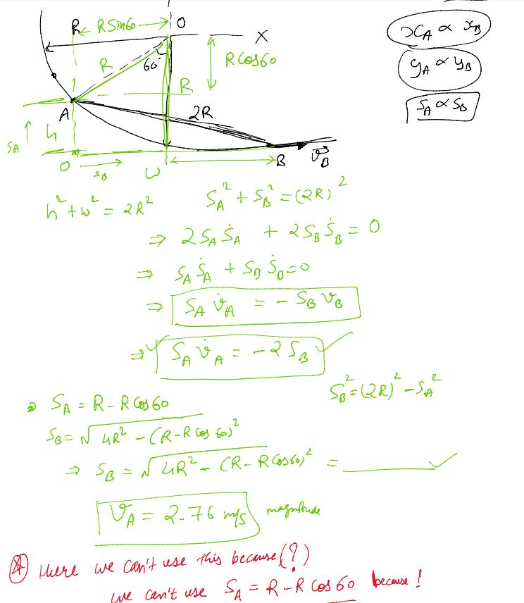 Solved 2 1 The Small Sliders A And B Are Connected By T Chegg Com