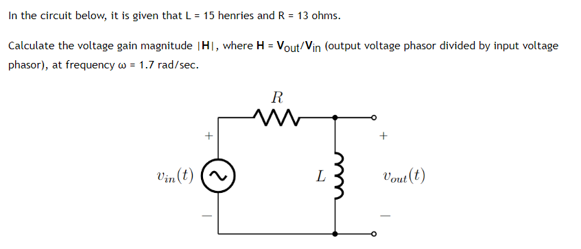 Solved In the circuit below, it is given that L=15 henries | Chegg.com