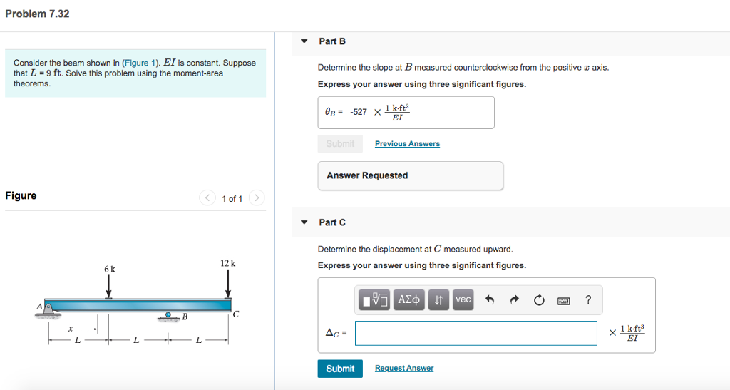 Solved Problem 7.32 Part B Consider The Beam Shown In | Chegg.com