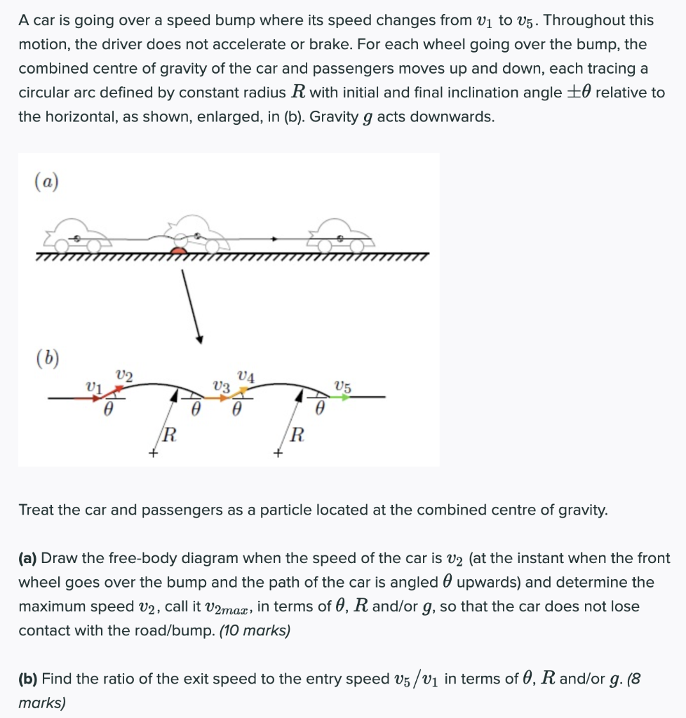 solved-a-car-is-going-over-a-speed-bump-where-its-speed-chegg