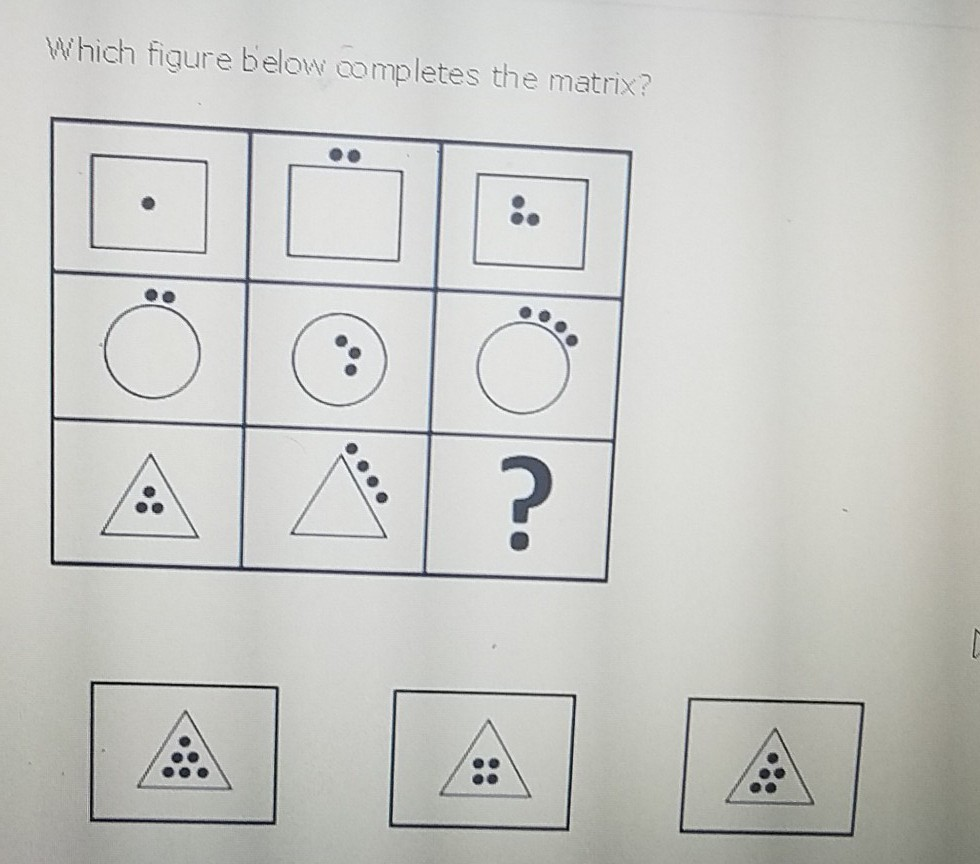 Solved Which figure below completes the matrix? | Chegg.com