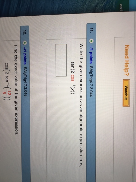 Solved Write the given expression as an algebraic expression | Chegg.com