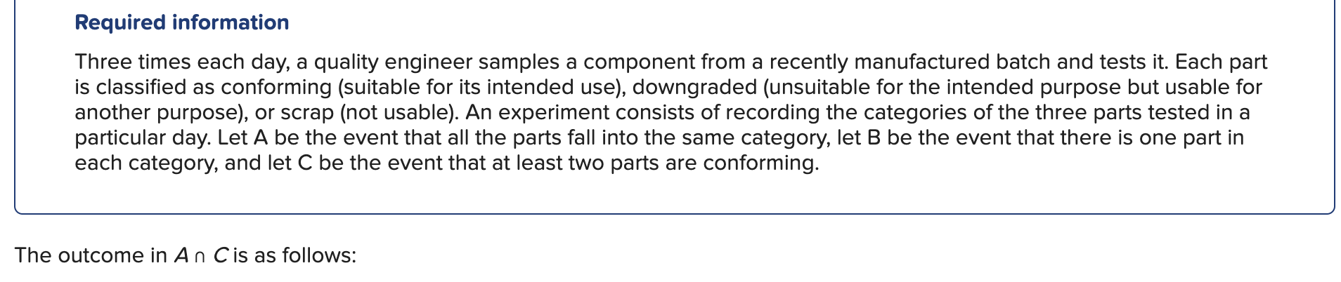 Solved Required information Three times each day, a quality | Chegg.com