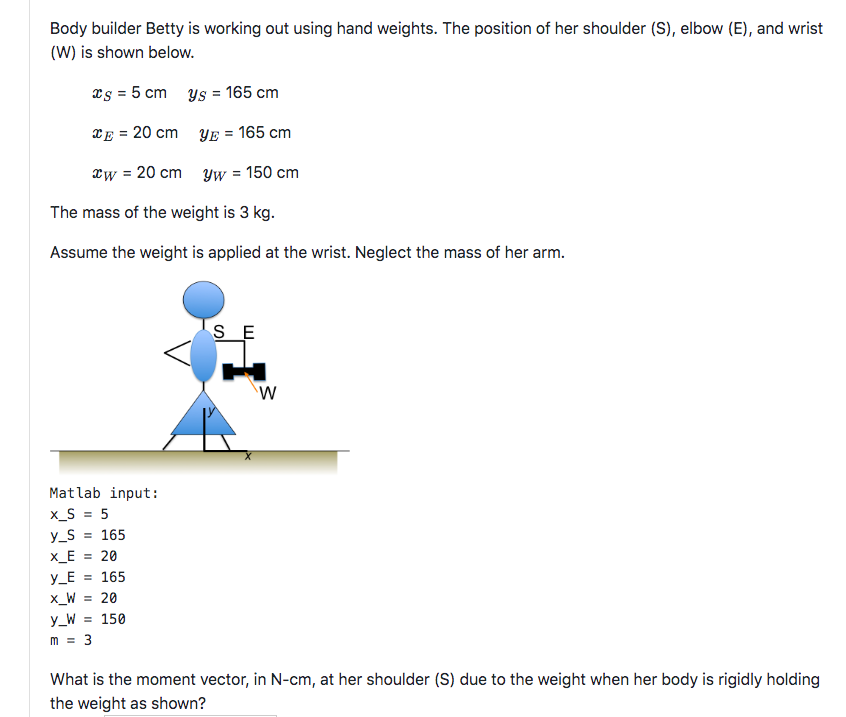 Body Builder Betty Is Working Out Using Hand Weights Chegg Com