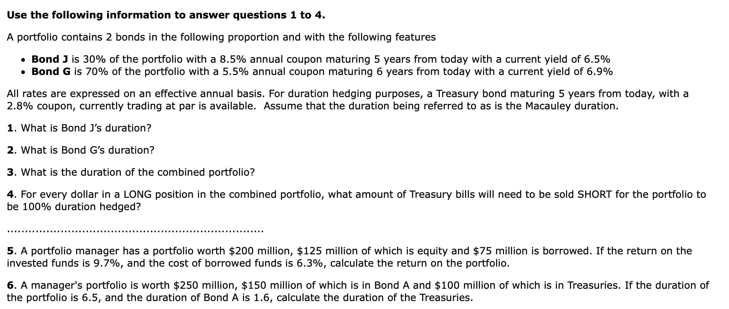 Solved Use the following information to answer questions 1 | Chegg.com