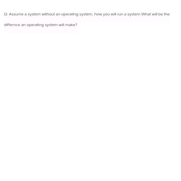 Solved Q: Assume a system without an operating system, how | Chegg.com