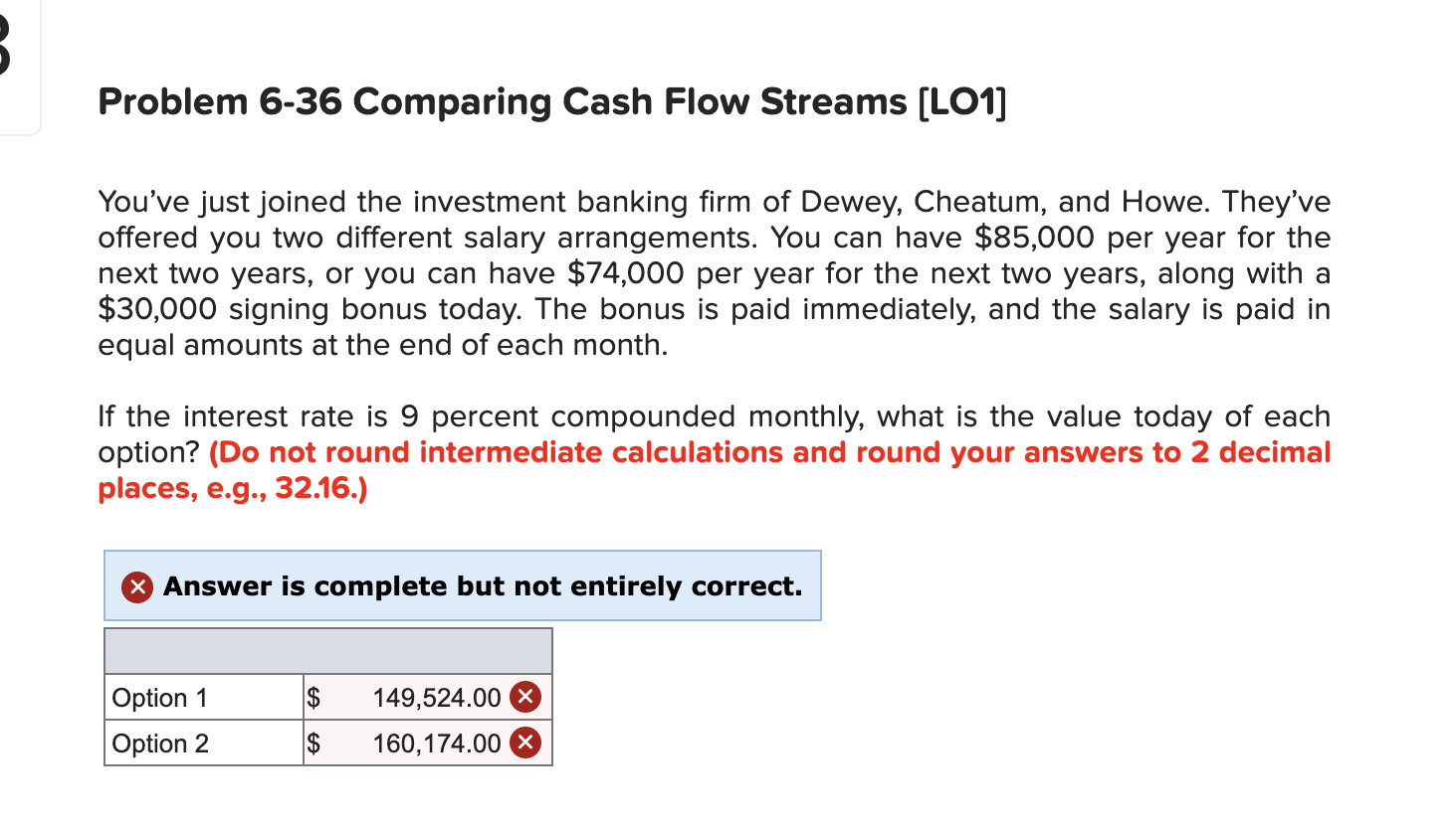 Solved B Problem 6-36 Comparing Cash Flow Streams (LO1) | Chegg.com