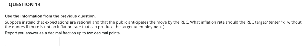 Solved QUESTION 13 Use the following information to answer | Chegg.com