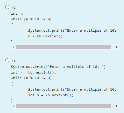 Solved Which of the below Java statements correctly input | Chegg.com