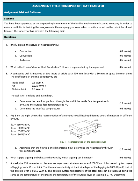 heat transfer assignment answers