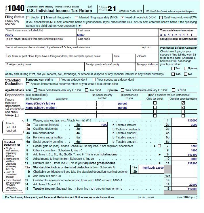 Tax return information can be found From your | Chegg.com