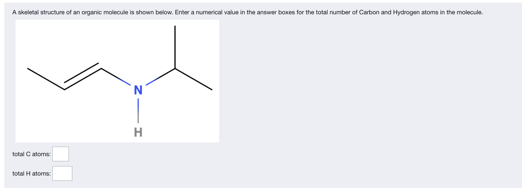 Solved A skeletal structure of an organic molecule is shown | Chegg.com