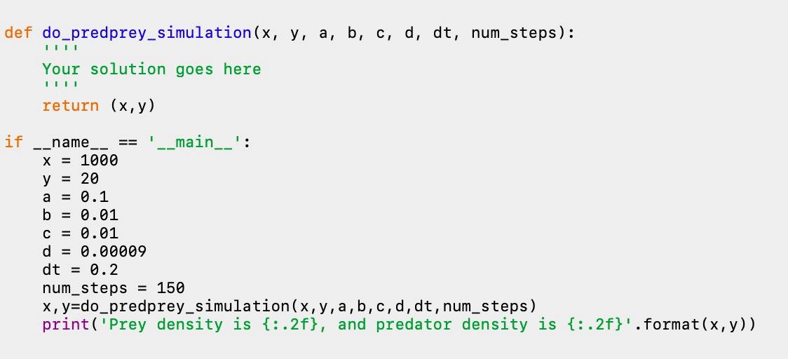 Using the template below, create a python program | Chegg.com