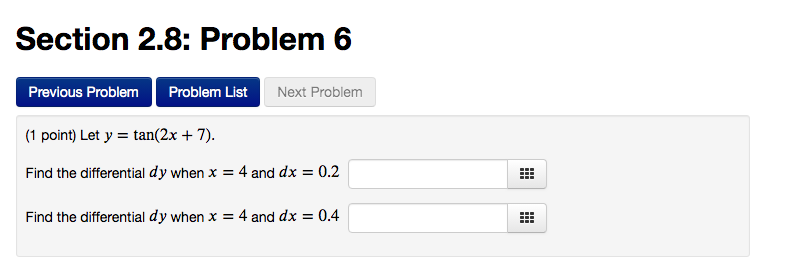 Solved Let tan 2 7 Find The Differential When Chegg