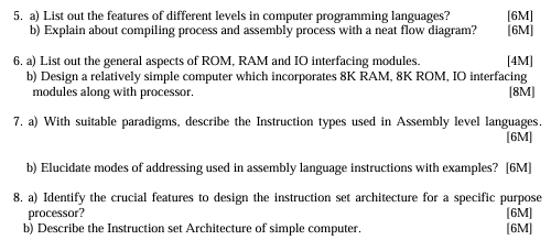 Solved a) ﻿List out the features of different levels in | Chegg.com