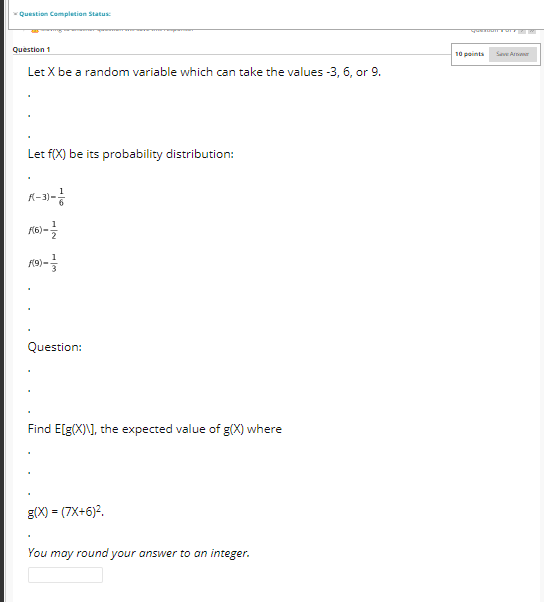 Solved Question completion Status Question 1 10 points SA | Chegg.com