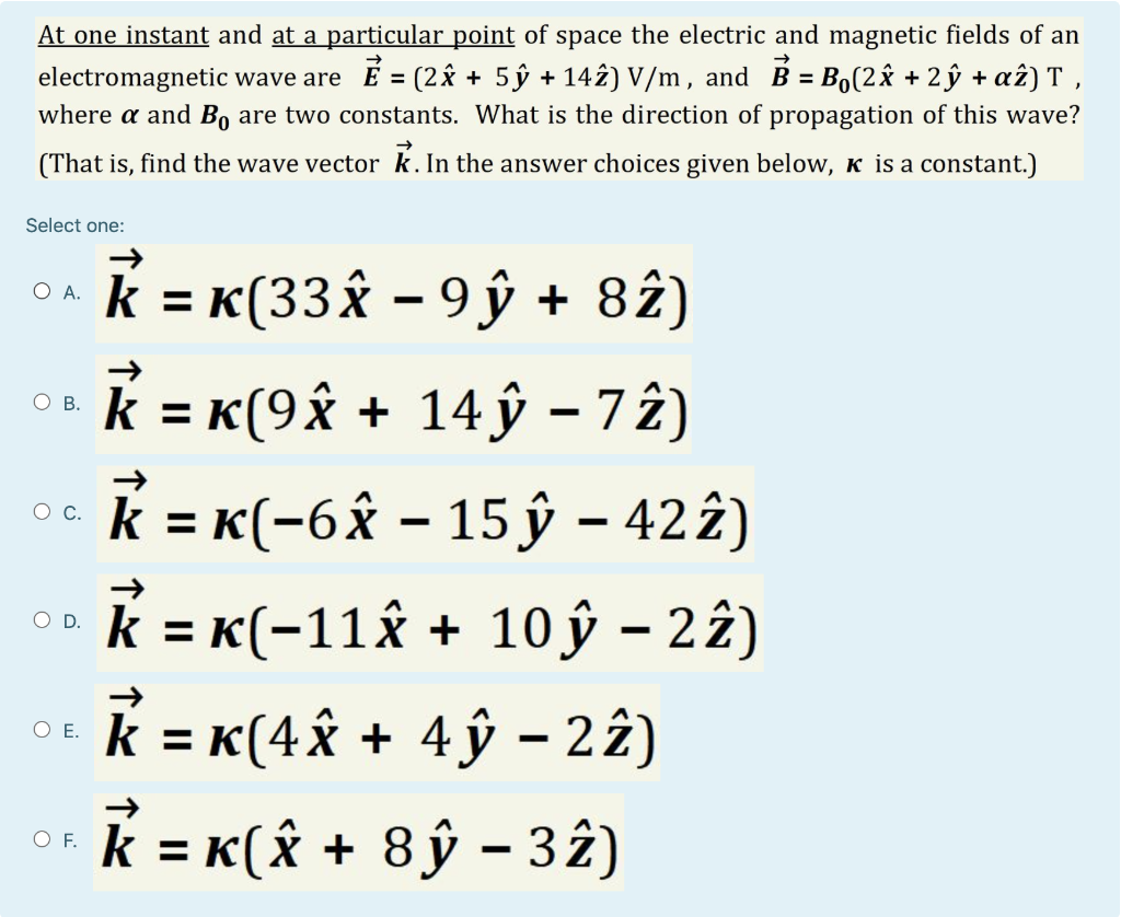 Solved At One Instant And At A Particular Point Of Spac Chegg Com