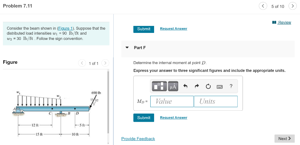 Solved Review Consider the beam shown in (Figure 1). Suppose | Chegg.com