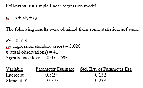 Solved Following is a simple linear regression model: w=a+ | Chegg.com