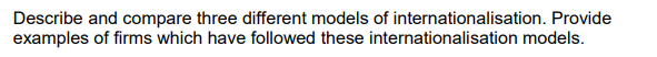 Solved Describe and compare three different models of | Chegg.com
