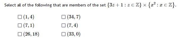 Solved Select all of the following that are members of the | Chegg.com