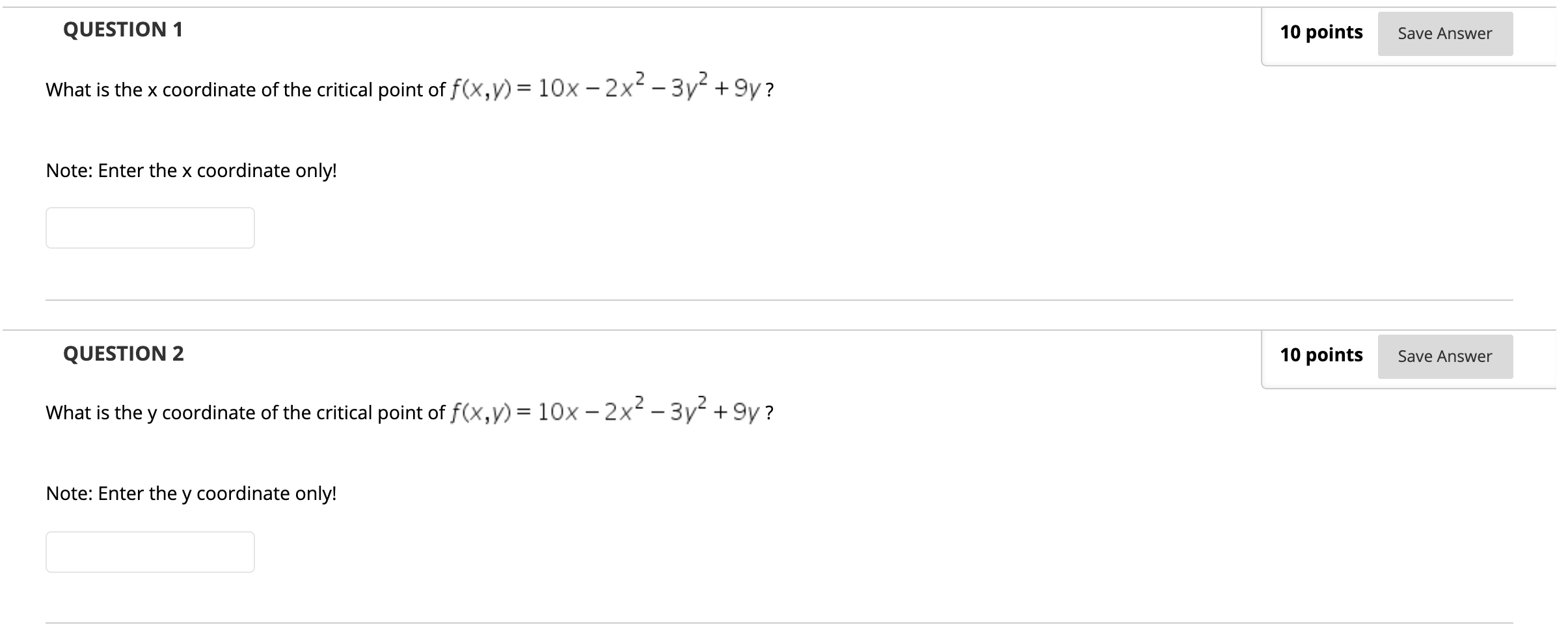Solved QUESTION 1 10 points Save Answer What is the x | Chegg.com