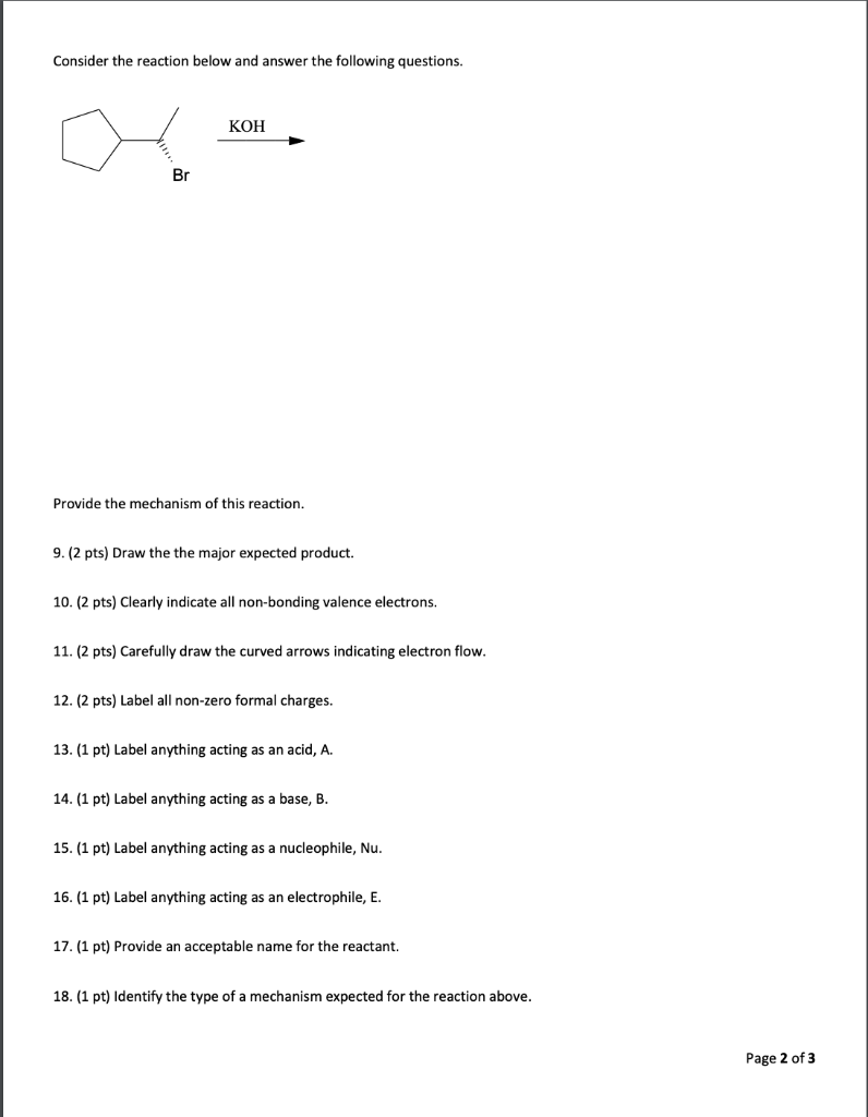 Solved Consider the mechanistic steps below and answer the | Chegg.com