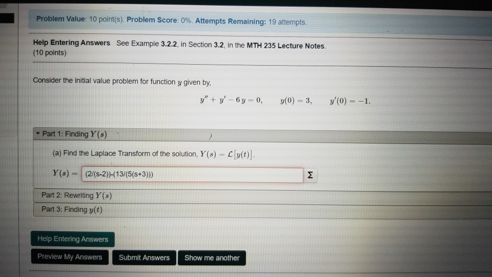Solved Problem Value: 10 point(s). Problem Score: 0%. | Chegg.com