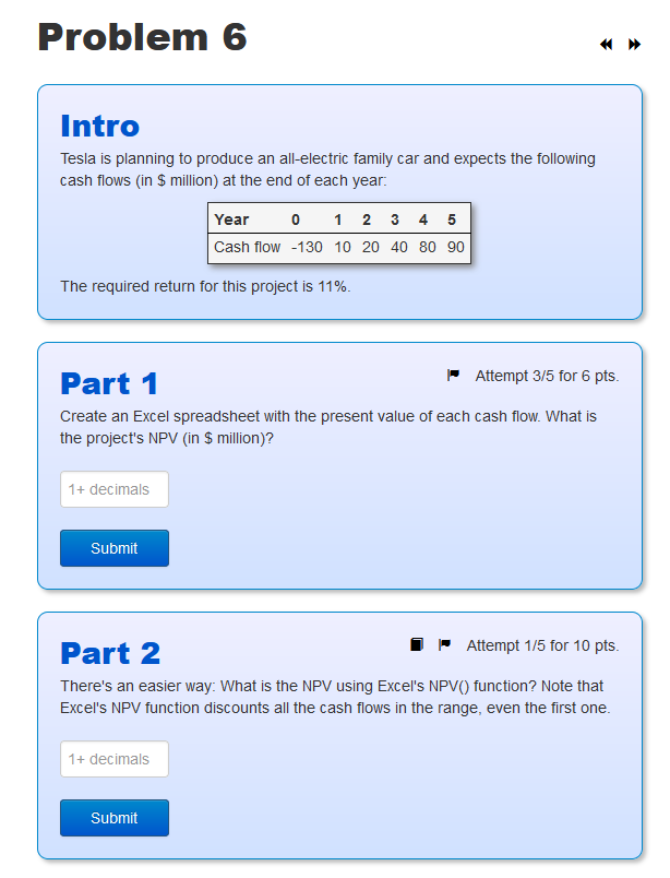 Solved Problem 6 Intro Tesla is planning to produce an | Chegg.com